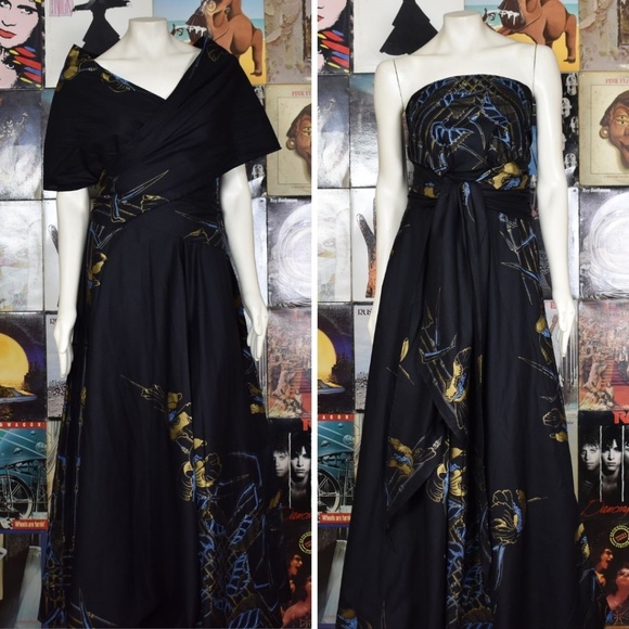 Vintage Dresses & Skirts - SOLD 60s Hawaiian Convertible Maxi Dress